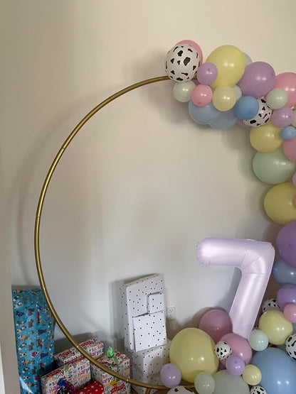 Number 4 Balloons 40 Inch for 4 14 Birthday Decorations, Cream Purple | Jumbo - Image 4