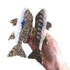 Novelty Grouper Fish Hair Clips,Cute Acetate Hair Clip,Big Claw Clips for Women,Beige