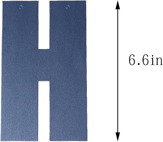 MEETINGU Happy Birthday Banner, Dark Blue Happy Birthday Bunting Banner - Image 2