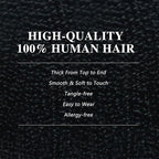 Curly Clip in Hair Extensions Real Human Hair 2 Pack 240g Seamless Clip in Hair Extensions for Women Full Max with 16Pcs PU Skin Weft 16inch Natural Black