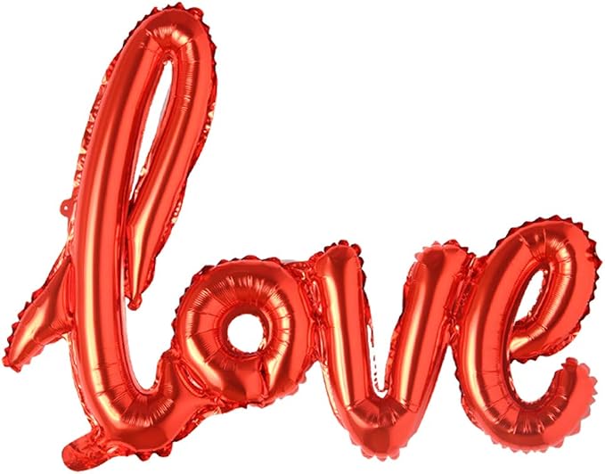 Giant multicolor Love Letter Foil Balloons Champagne Love Balloon, Wedding by REIANS