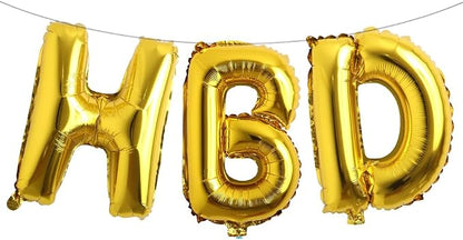 16 Inch HBD Balloons for Boho Birthday Party Decorations by RUIANSI