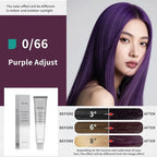 PureStyle 100g Professional Permanent Hair Color Dye Cream Ammonia Free, Long Lasting Purple Color, Natural Shine, For All Hair Types Easy At Home Application (0/66 Purple)