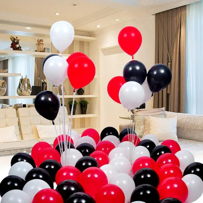 300 Pack Red Black and White Balloons - Image 5