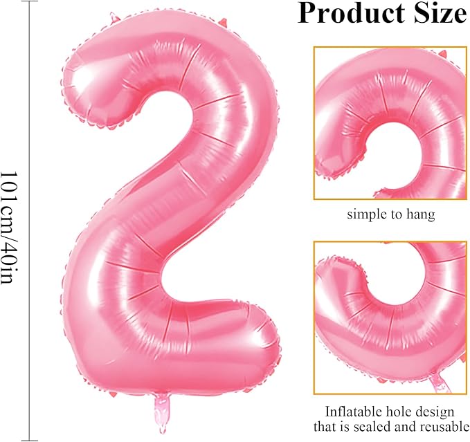 Number 72 Balloons for 72nd Birthday Party Decorations, 0-100 Large No.72 - Image 2