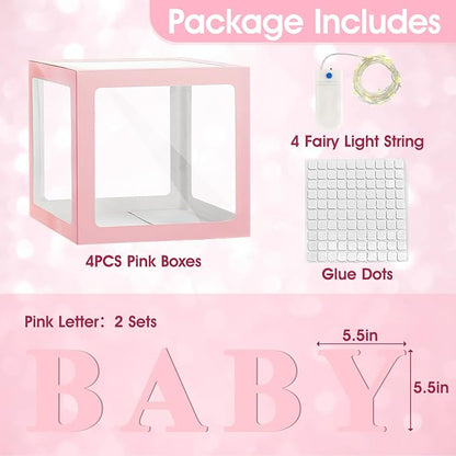 Ledido Baby Boxes with Letters & Fairy Lights - Image 4