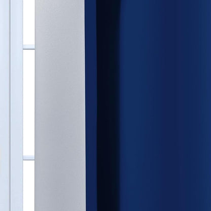 Yakamok Ombre Curtains Royal Blue and Greyish White - Image 5