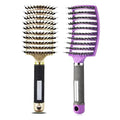 Magical Ultra Detangling Brush for Wet or Dry Hair, Detangler Brush, Fast Drying Styling Massage Hairbrush for Men, Women and Kids (2pcsRainbow-E)