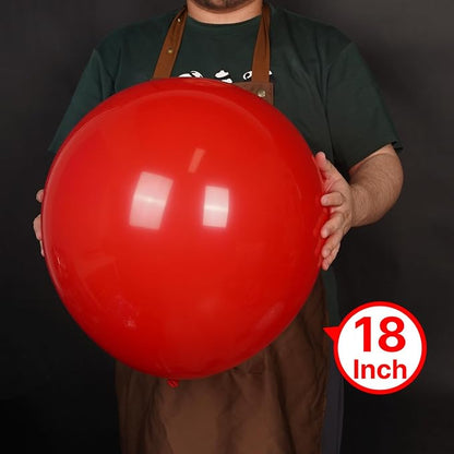 PartyWoo Red Balloons 20pcs Red Helium Latex Balloons 18 Inch | Birthday - Image 2