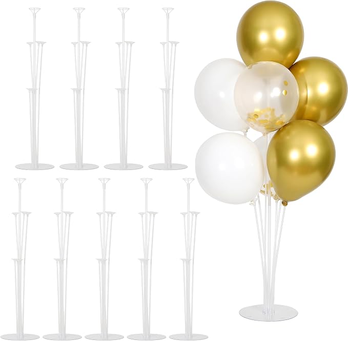 10 Sets Balloon Stand Kit, Balloon Sticks Holder by HPLYEL