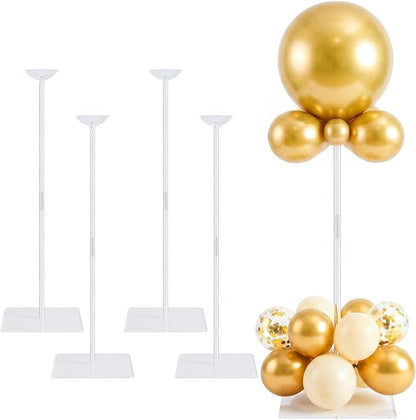4 Pack Clear Acrylic Balloon Stands by Unknown