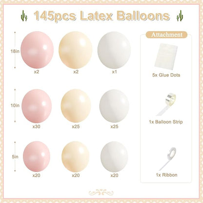 CROSSFINGERS Light Pink Balloon Garland Arch Kit - Image 2