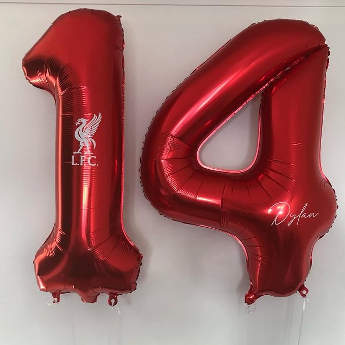40 Inch Red 17 Number Balloons Giant 17 Balloons Red Birthday 17 Balloons 17th - Image 4