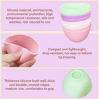 8-Piece Silicone Mixing Bowl Set, 3.3-Inch Microwaveable Silicone Bowls for Facial Masks, Mud Masks, and Other Skin Care Products Facial Bowls for Estheticians. (4 colors)