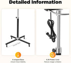1KW Professional Hair Dryer, Salon Drying Perming Machine, 3 in 1 Orbiting Hair Steamer, Sit Under Salon Color Processor with Rolling Base