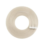 YoungSee Platinum Blonde Tape in Hair Extensions Real Human Hair 22In Platinum Blonde Tape in Hair Extensions 20pcs Invisible Tape-in Extension Long Tapes in Hair Extension Human Hair Straight 50g