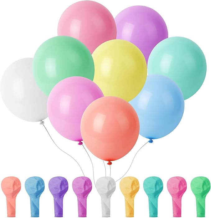 Mr. Pen- Pastel Balloons, 12 Inch, 54 Pack | Assorted Pastel Latex Balloons by MrPen