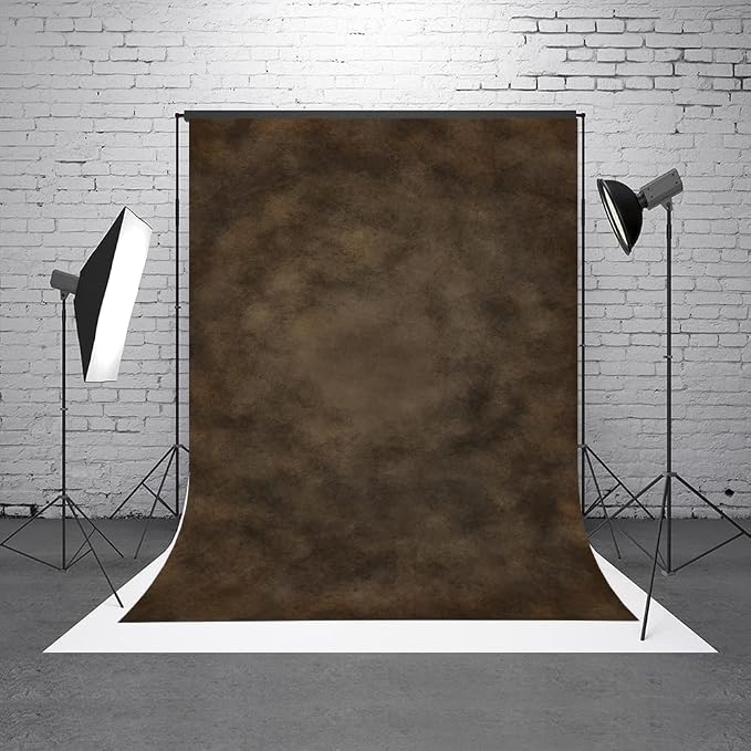 6x9ft Dark Brown Mottled Texture Photography Backdrop - Image 2