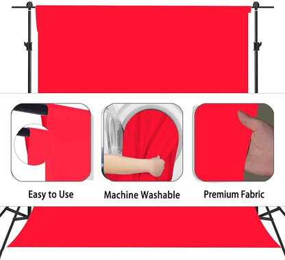 Red Photography Backdrop for Photoshoot, Fabric 10x10ft | Versatile Studio - Image 6