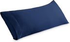 Bare Home Microfiber Body Pillow Cover - Ultra Soft & Cooling - Double Brushed - Envelope Closure - Easy Care (20''x54'' Body Pillow Cover, Dark Blue)