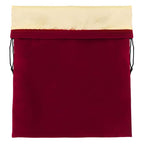 Segbeauty Blow Dryer Bag, Hair Dryer Storage Bag, 11.8x15.7 inches Satin Lined Storage Bags with Drawstring Wine Red Velvet Pouch Bag Travel Organizer for Diffuser, Straighteners, Clothes