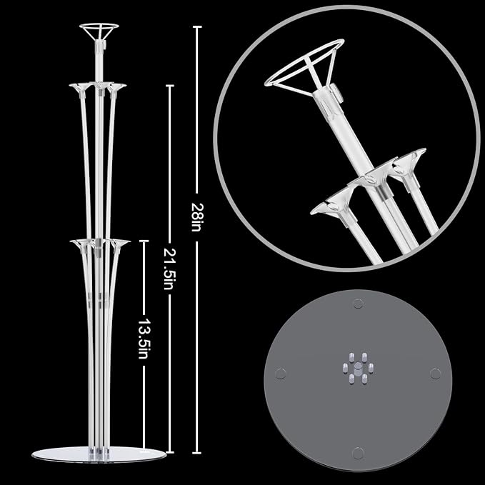 LANGXUN 28" Height Table Balloon Stand Kit - Image 5