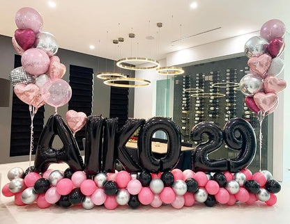 Black Letter P Balloons, P Balloon 40 Inch P Balloon Letter - Image 5