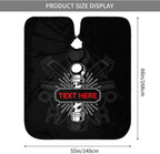 Custom Barber Cape for Men Personalized Professional Hair Cutting Cape with Text for Home Salon Barbershop