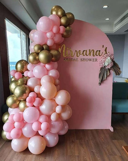 Pink and Gold Balloon Arch Kit, 18 12 10 5 Inch Different Size Balloons - Image 5
