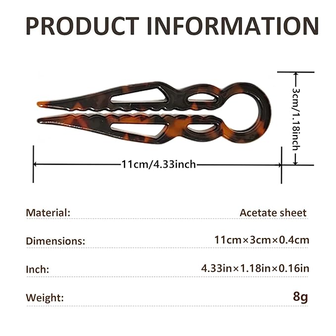 3PCS French Hair Pins,Prestige Hair Pins,Elegant Hair Accessories for women,Suitable for all head shapes (B-1)