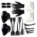 Hair Dye Tools Kit Hairdressing Brush Comb Earmuffs Mixing Bowl Hair Coloring Tools Set 22PCS