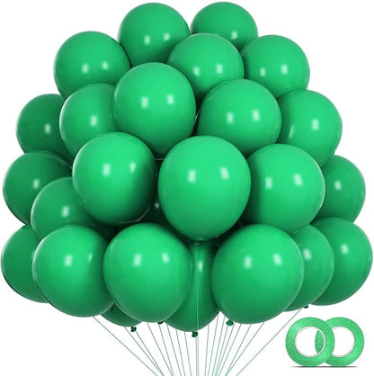 Green Balloons 110Pcs, 5 Inch Small Green Latex Party Balloons, Mini Thick by KUULBELAballoons