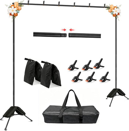 Hemmotop Photo Backdrop Stand 11x10ft, Heavy Duty Background Frame Kit | by Hemmotop