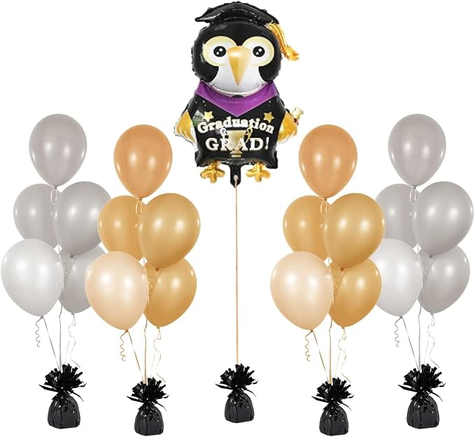 Chochkees Black Metallic Balloon Weights, 5.5" Inches - Image 5