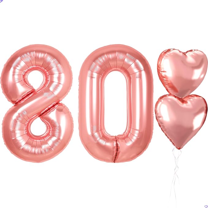 40 inch Rose Gold Birthday Balloons by Unknown