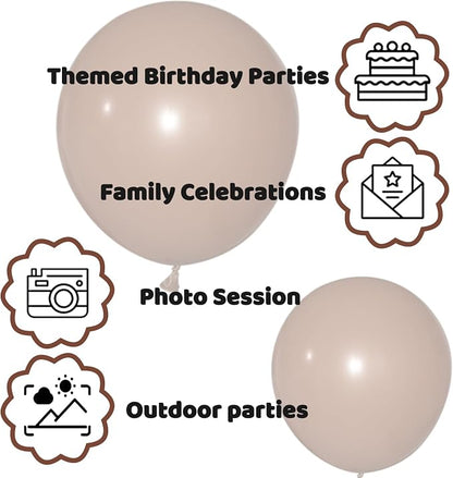 110pcs Brown Balloon 12 inch - Image 3