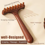 Wood Gua Sha Massage Tools Set,Scraping Scalp Comb,Scraping Natural Wooden Gua Sha Tool for Headache,Back,Neck,Shoulder Relaxation,Neck Massage Comb.