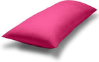 Bare Home Microfiber Body Pillow Cover - Ultra Soft - Cooling Pillowcase - Double Brushed - Pillowcase with Zipper Closure - Easy Care (20''x54'' Body Pillow Cover, Pink)