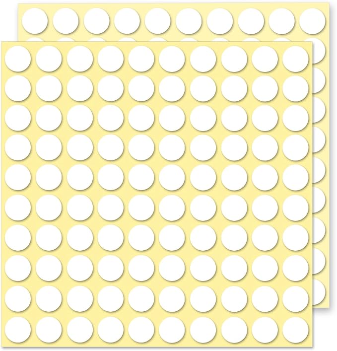 200 Pcs Clear Adhesive Dots, 10mm/0.39" Sticky Double Sided Glue Dots, by Unknown