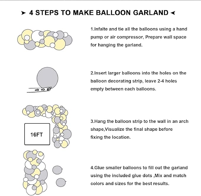 Bow Pink and White Balloon Arch Kit - Image 3