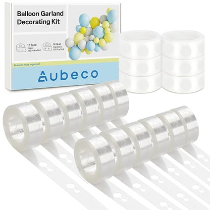 Balloon Arch Strip Kit for Garland | Double Sided, 629.92 FT, Baby Shower by Aubeco