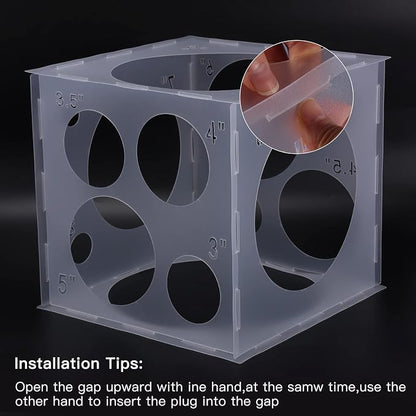 Auihiay 14 Holes Balloon Sizer Cube, Balloon Measurement Tool | - Image 5