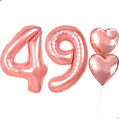 40 inch Rose Gold Birthday Balloons by Unknown