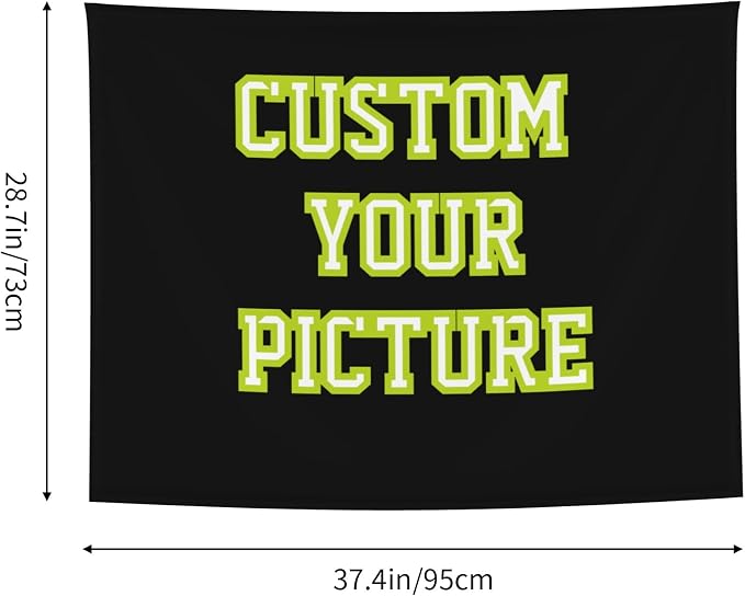 JINJUREN Custom Tapestry Upload Images Banners and Signs Customize - Image 2