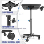 Salon Tray Cart on Wheels with Storage Platform, Adjustable Height Hair Stylist Tray, Premium Iron Tattoo Tray, Suitable for Salon and SPA Use