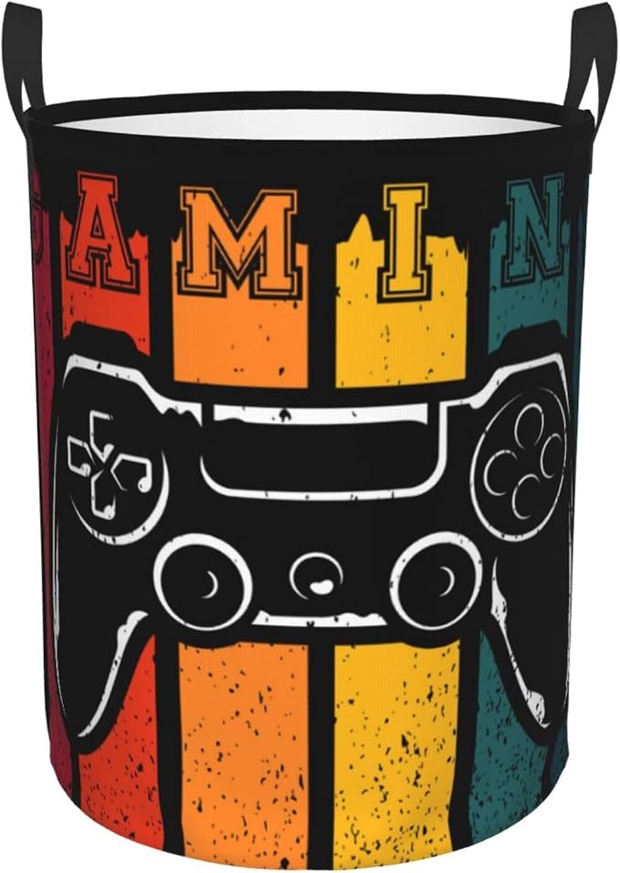Gaming Laundry Hamper Bag With Waterproof Liner - Image 9