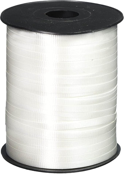 ZOOYOO 500 Yards White Crimped Curling Ribbon Balloon String Roll Balloon by ZOOYOO
