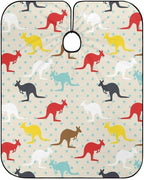 Men Women Adults Unique Kangaroo Australia Salon Haircut Capes, Lightweight Hairdressing Haircut Apron for Hairdressers, Profession Barbershop Supplies
