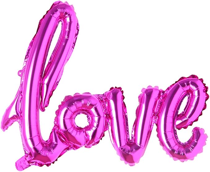 Giant multicolor Love Letter Foil Balloons Champagne Love Balloon, Wedding by REIANS
