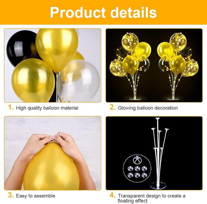 Ainiv 2 Set Table Balloon Stand Kit - Image 2